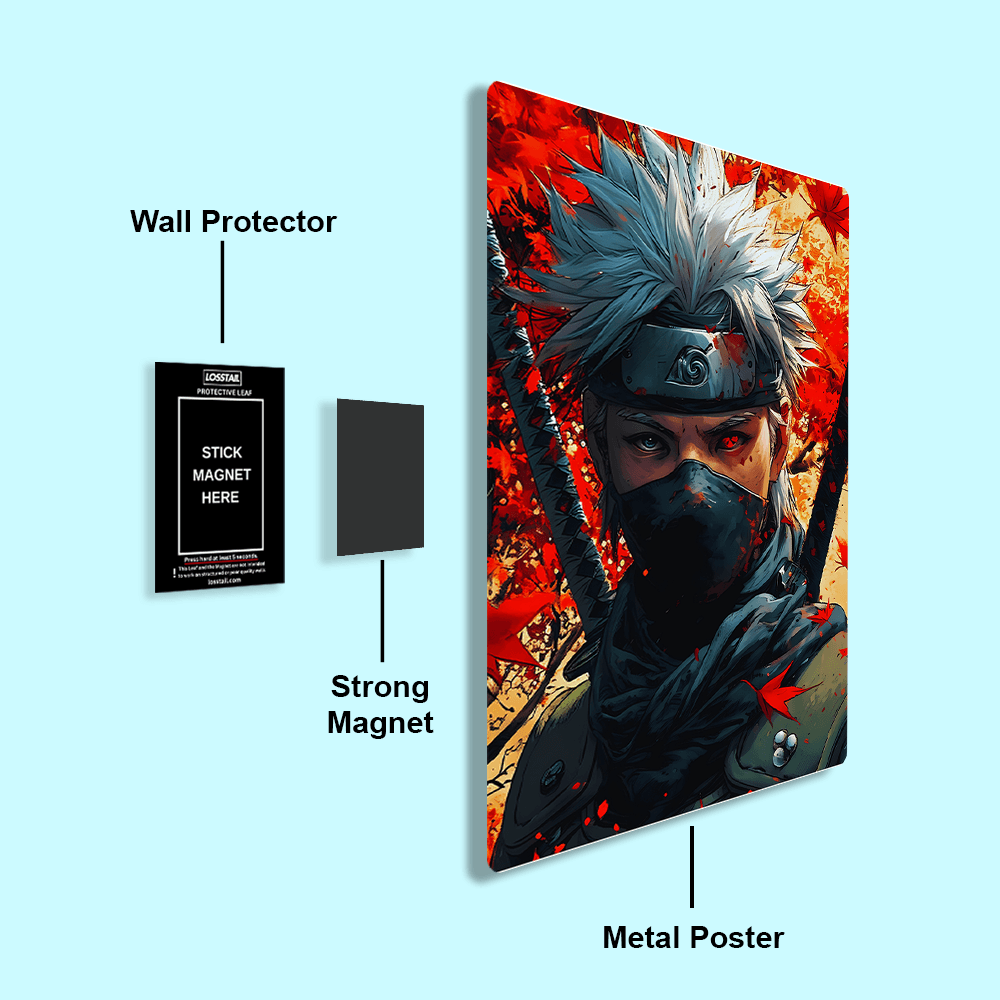 Kakashi - Naruto - Metal Poster - Losstail