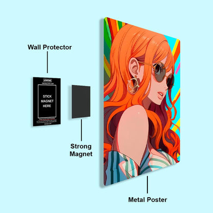 Nami - Onepiece - Metal Poster - Losstail.