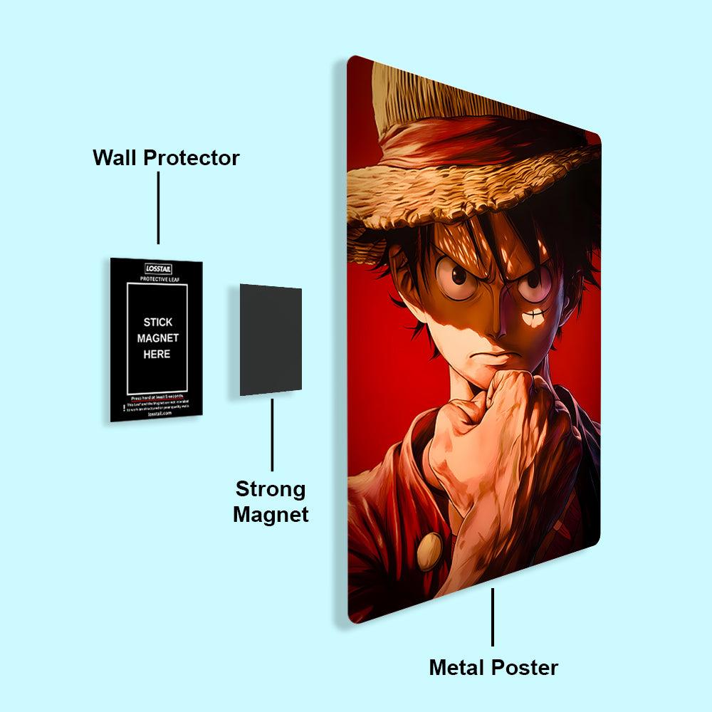 Monkey D Luffy - Onepiece - Metal Poster - Losstail.