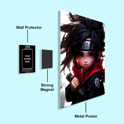 Kid Sasuke - Naruto - Metal Poster - Losstail.