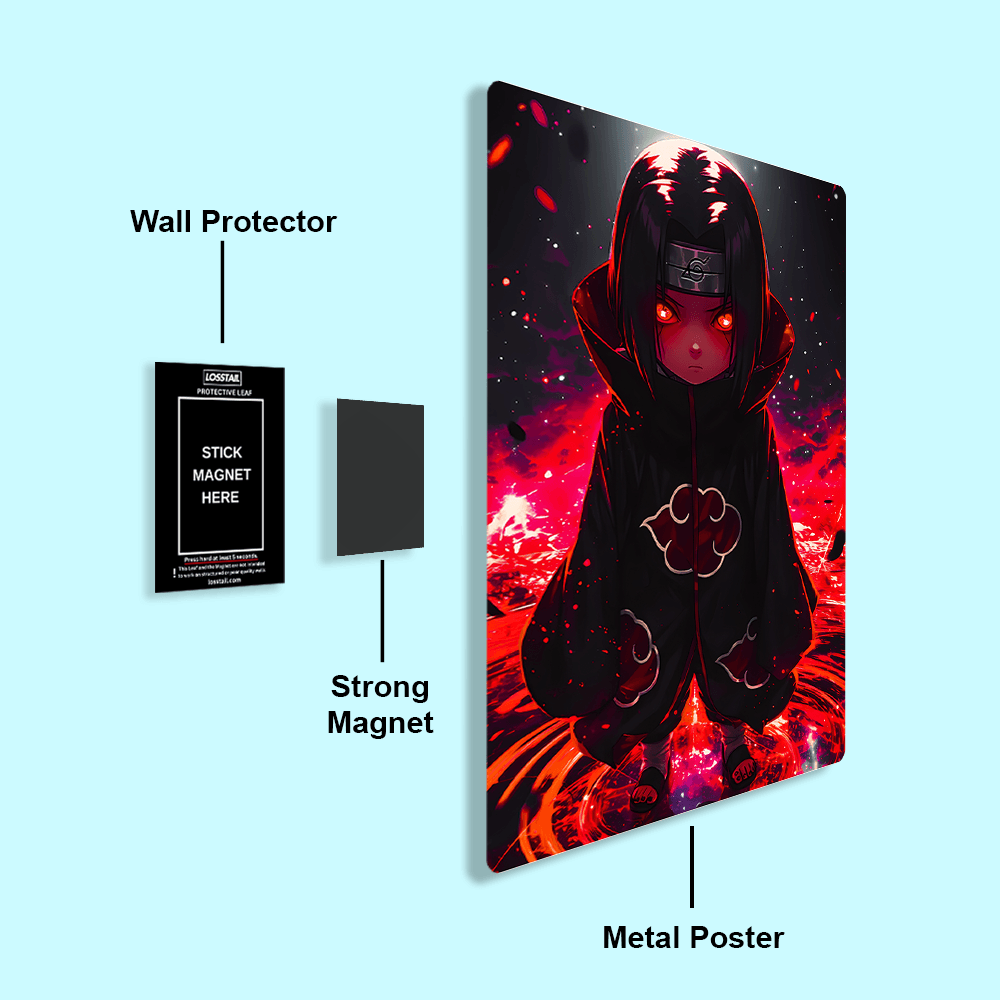 Kid Itachi - Naruto - Metal Poster - Losstail.