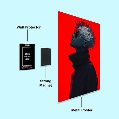 Satoru Gojo - Jujutsu Kaisen - Metal Poster - Losstail - LOSSTAIL