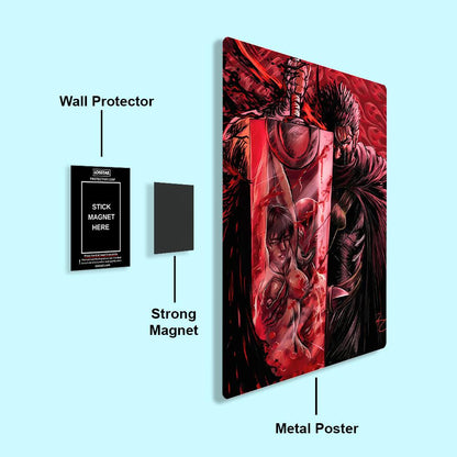 Guts - Berserk - Metal Poster - Losstail