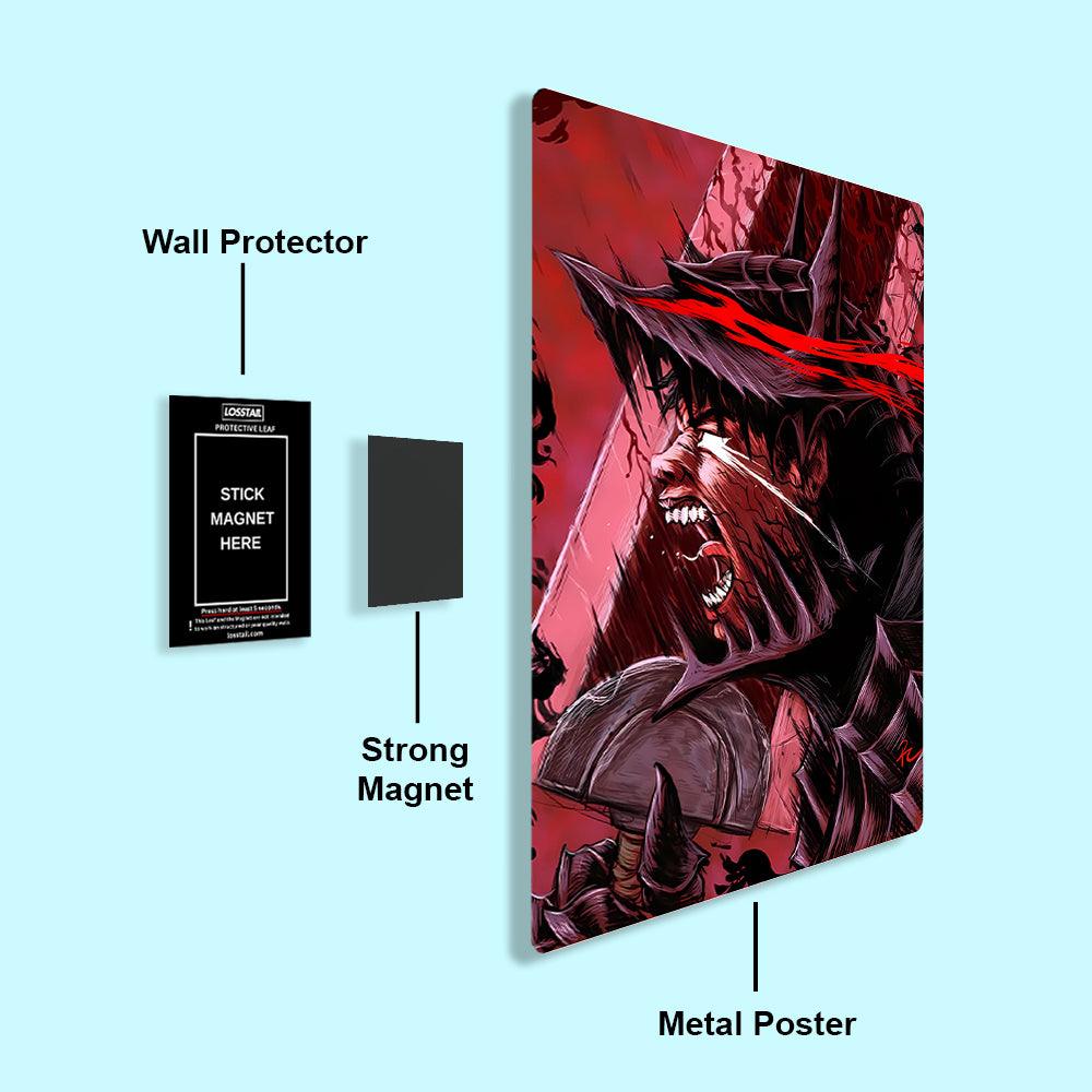 Guts - Berserk - Metal Poster - Losstail