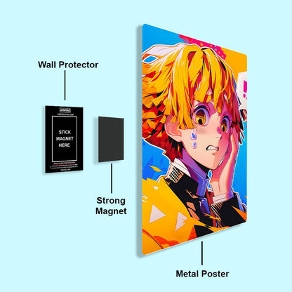 Tanjiro Agatsuma - Demon Slayer - Metal Poster - Losstail - LOSSTAIL