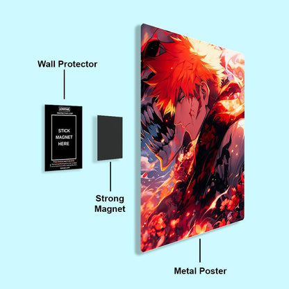 Ichigo Kurosaki - Bleach - Metal Poster - Losstail - LOSSTAIL