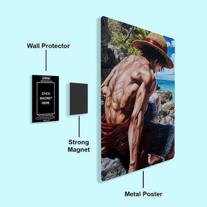 Monkey D Luffy - Onepiece - Metal Poster - Losstail.