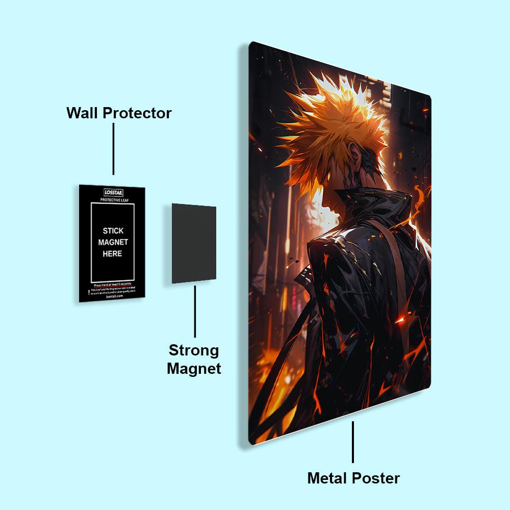 Ichigo Kurosaki - Bleach - Metal Poster - Losstail - LOSSTAIL