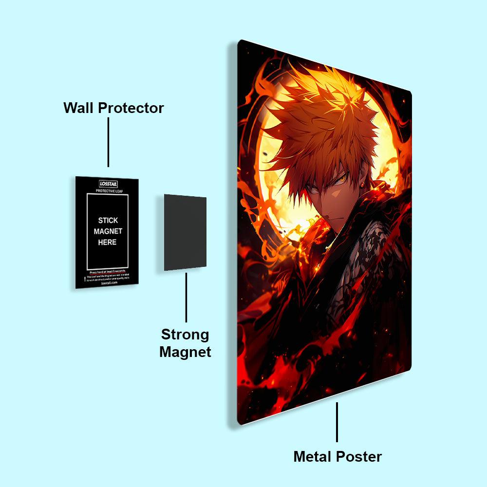 Ichigo Kurosaki - Bleach - Metal Poster - Losstail - LOSSTAIL