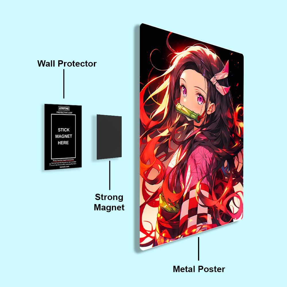 Nezuko Kamado - Demon Slayer - Metal Poster - Losstail - LOSSTAIL