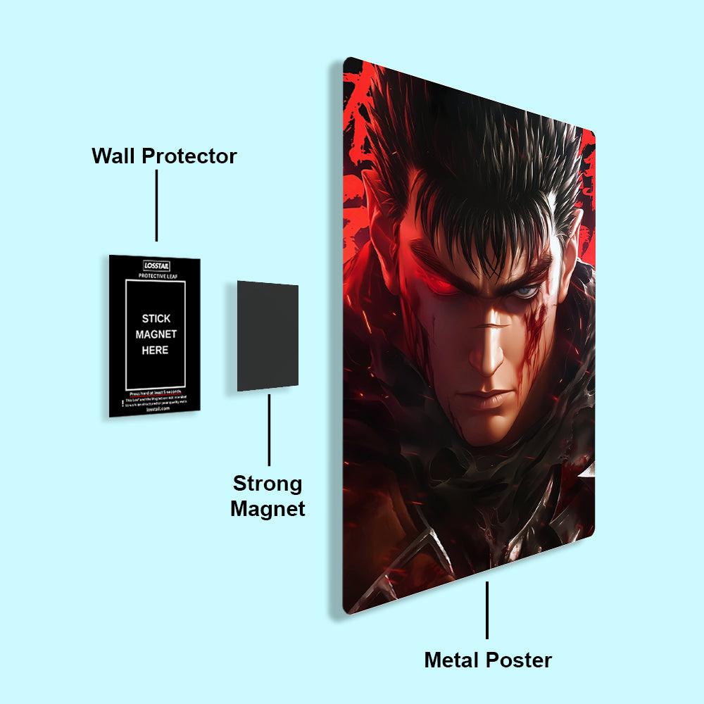 Guts  - Berserk - Metal Poster - Losstail