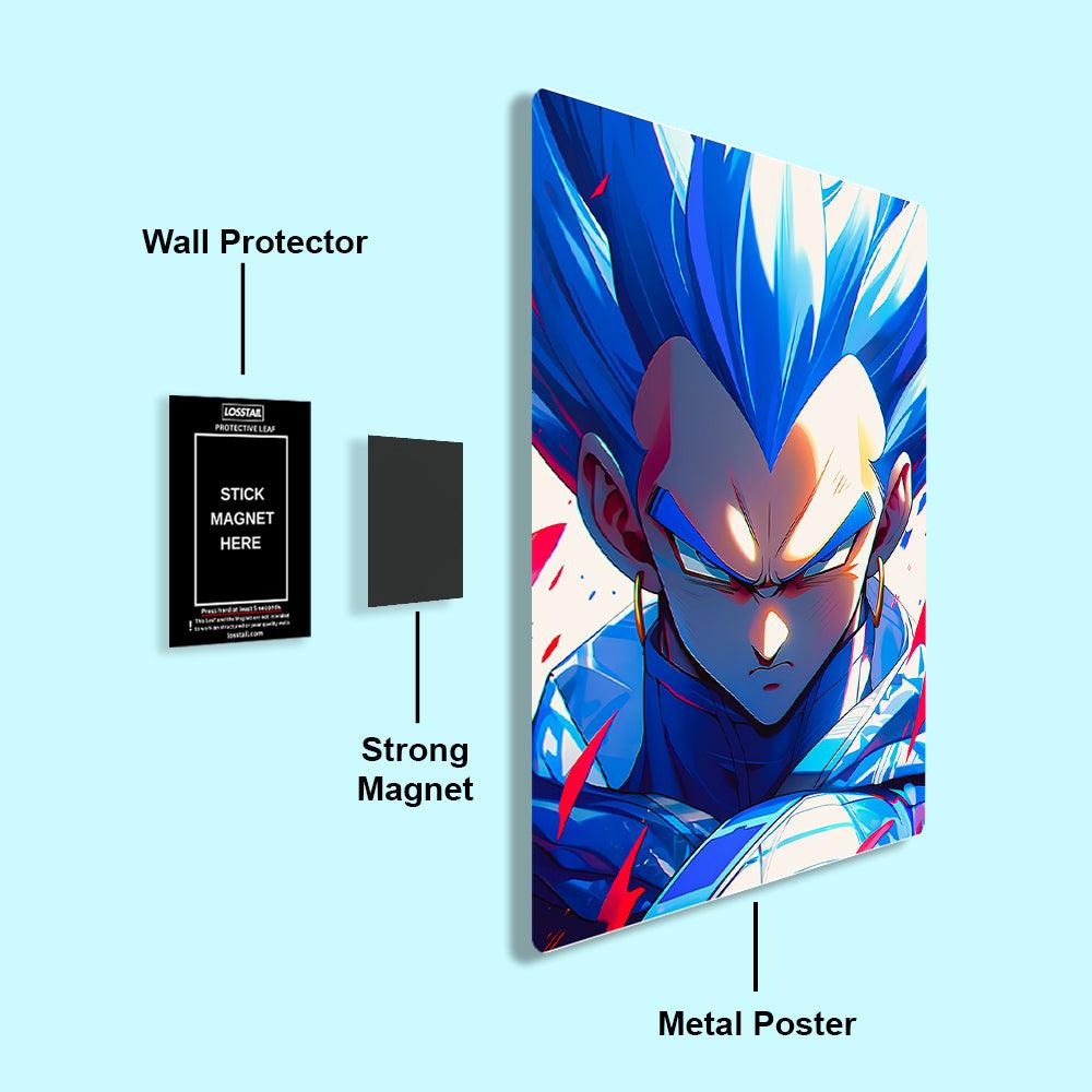 Vegeta - Dragon Ball - Metal Poster - Losstail - LOSSTAIL