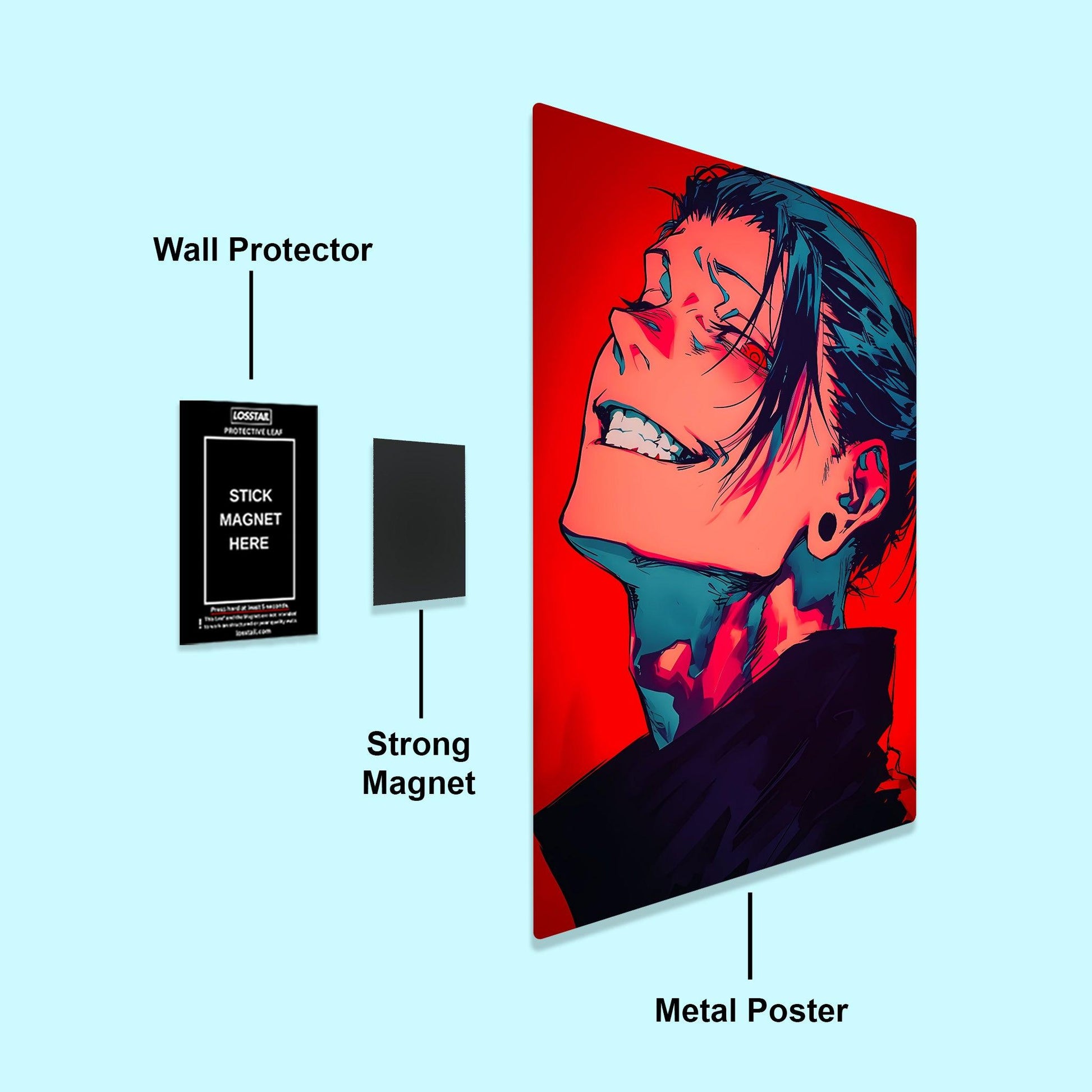 Sugura Geto - Jujutsu Kaisen - Metal Poster - Losstail - LOSSTAIL