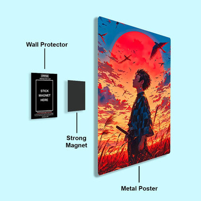 Tanjiro Kamado - Demon Slayer - Metal Poster - Losstail - LOSSTAIL