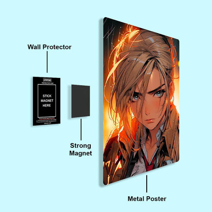 Annie Leonhardt - Attack On Titan - Metal Poster - Losstail