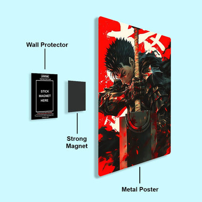 Guts  - Berserk - Metal Poster - Losstail