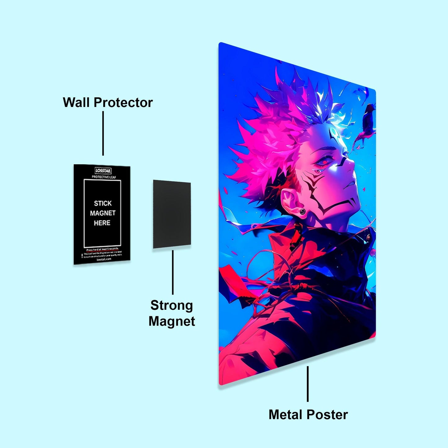 Sukuna - Jujutsu Kaisen - Metal Poster - Losstail - LOSSTAIL