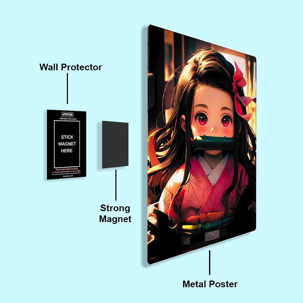 Kid Nezuko - Demon Slayer - Metal Poster - Losstail - LOSSTAIL