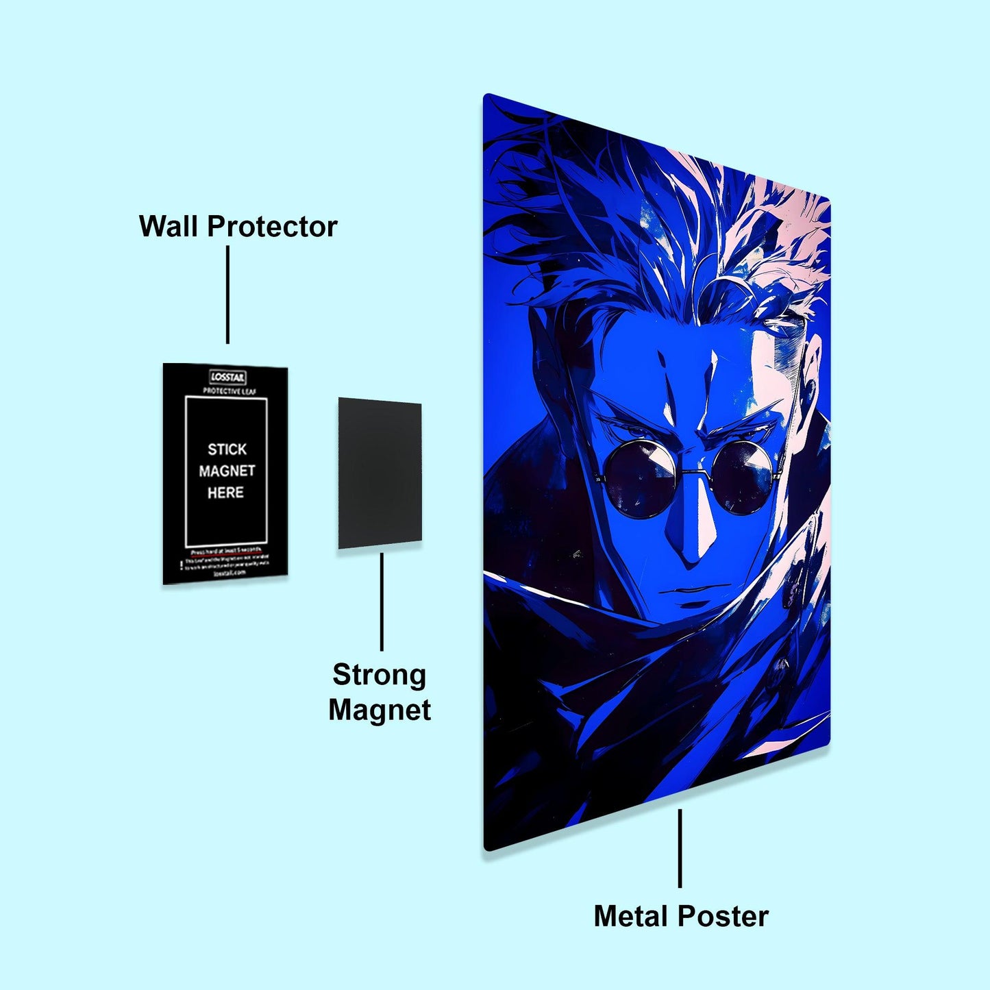 Kento Nanami - Jujutsu Kaisen - Metal Poster - Losstail - LOSSTAIL