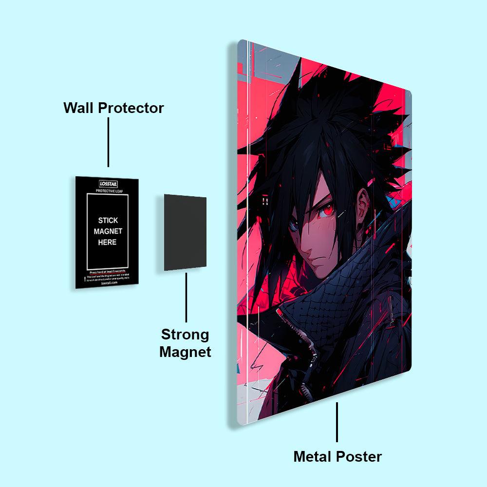 Sasuke Uchiha - Naruto - Metal Poster - Losstail