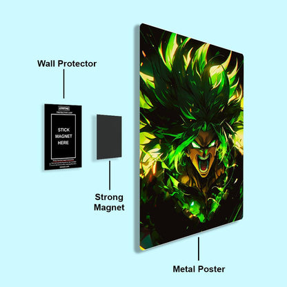 Broly - Dragon Ball - Metal Poster - Losstail - LOSSTAIL