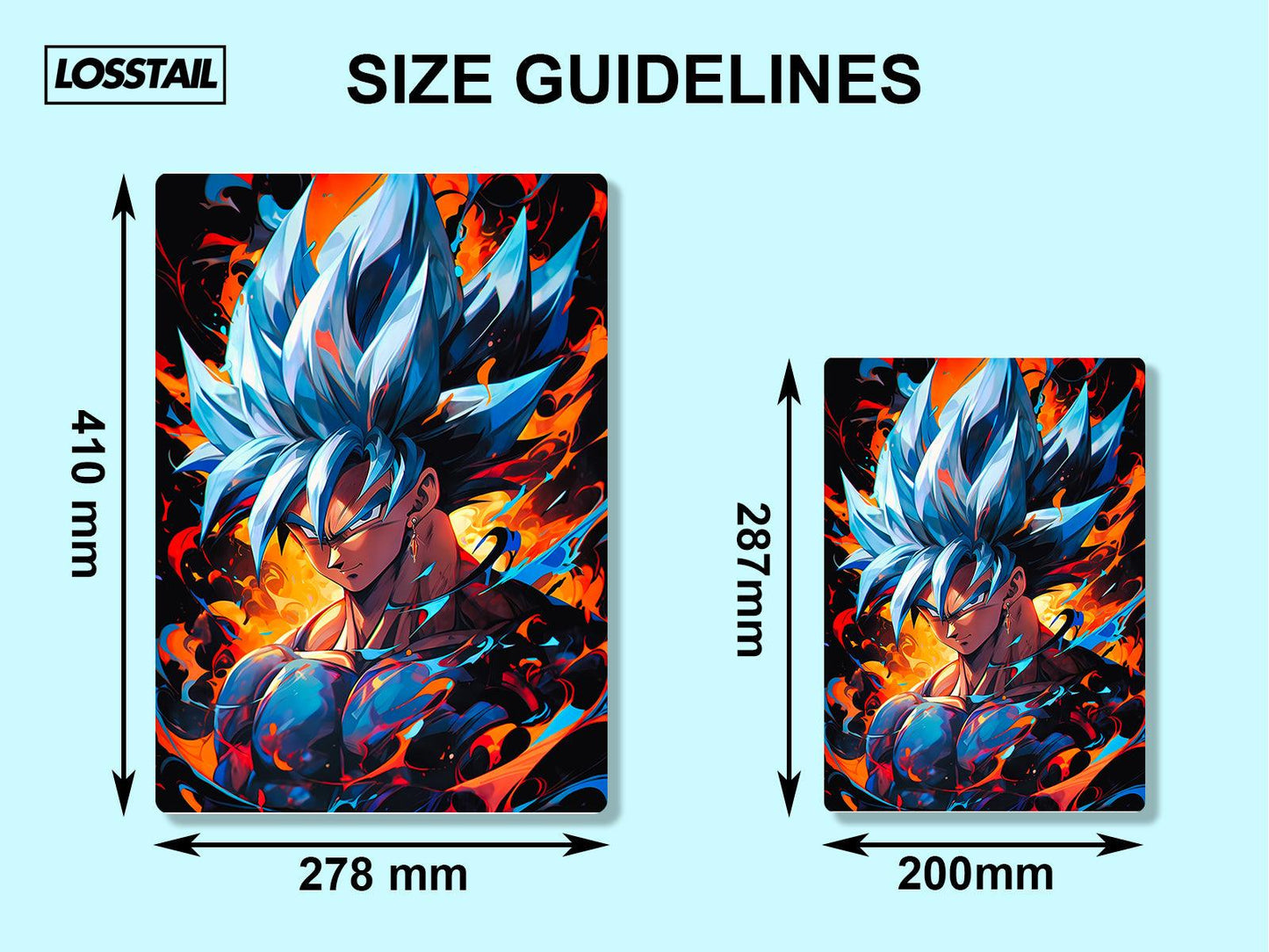 Goku - Dragon Ball - Metal Poster - Losstail - LOSSTAIL