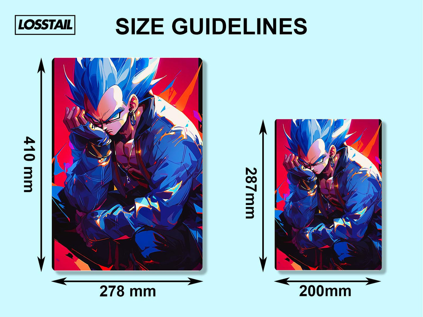 Vegeta - Dragon Ball - Metal Poster - Losstail - LOSSTAIL