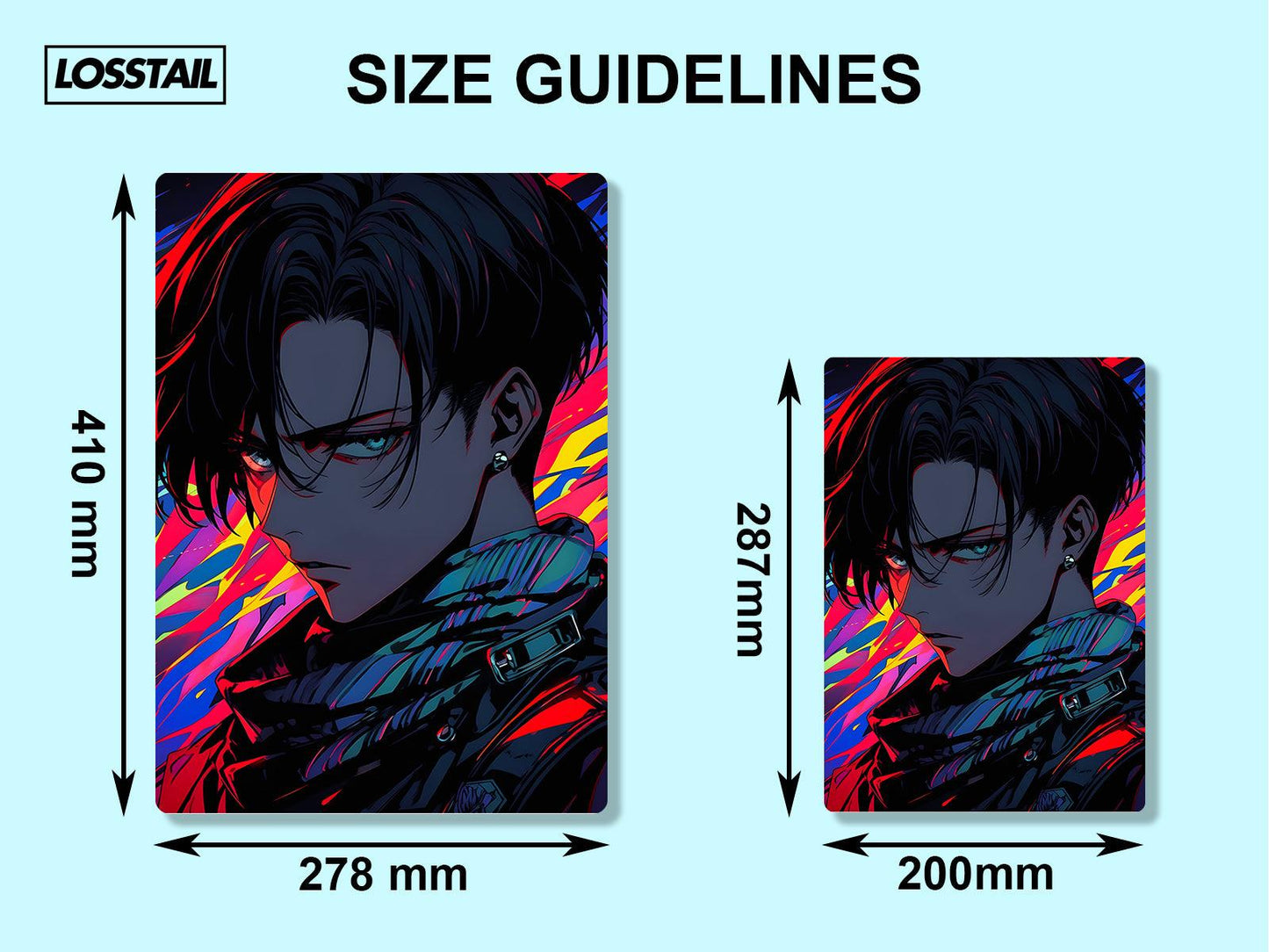 Levi Ackerman - Attack On Titan - Metal Poster - Losstail