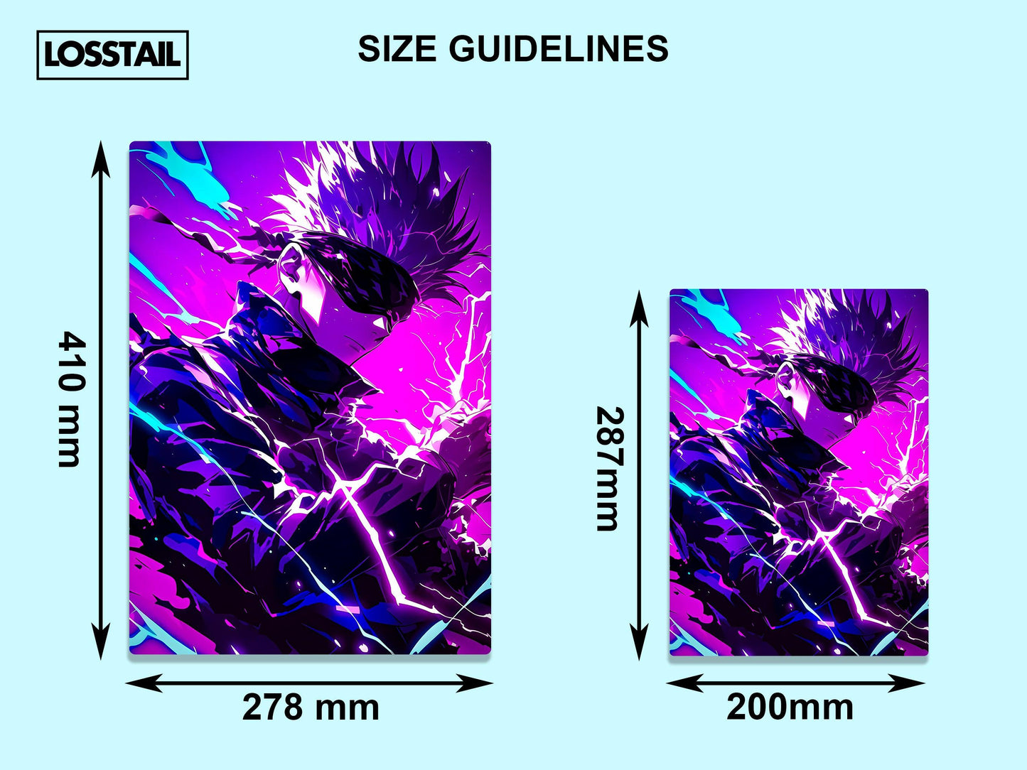 Satoru Gojo - Jujutsu Kaisen - Metal Poster - Losstail - LOSSTAIL