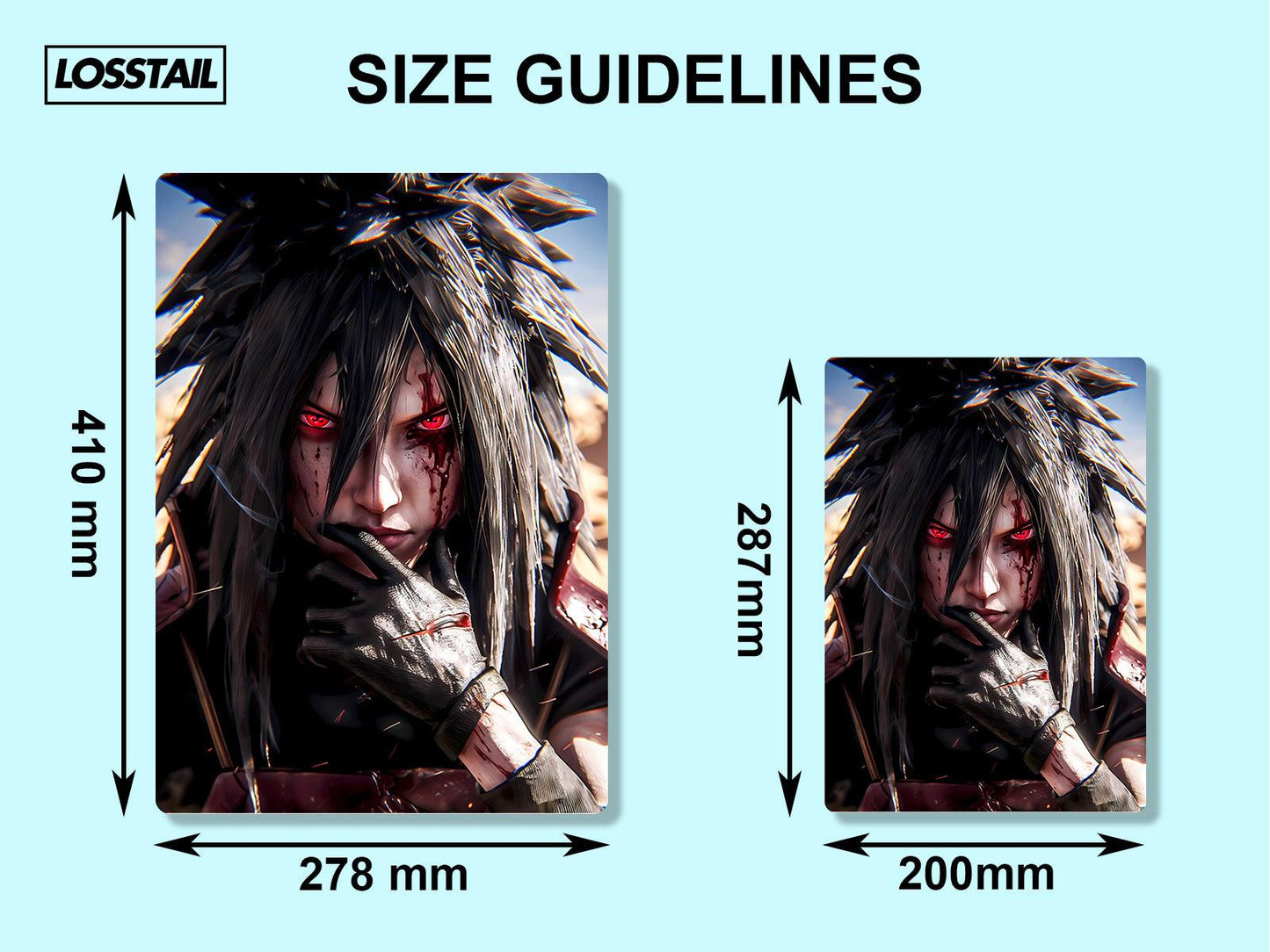 Madara Uchiha - Naruto - Metal Poster - Losstail