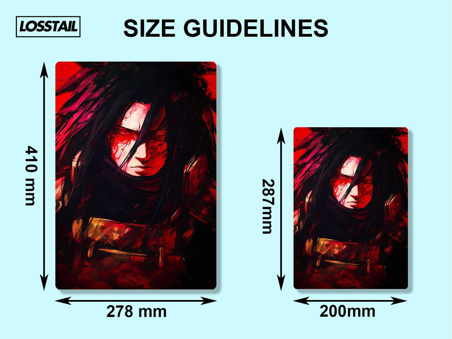 Madara Uchiha - Naruto - Metal Poster - Losstail