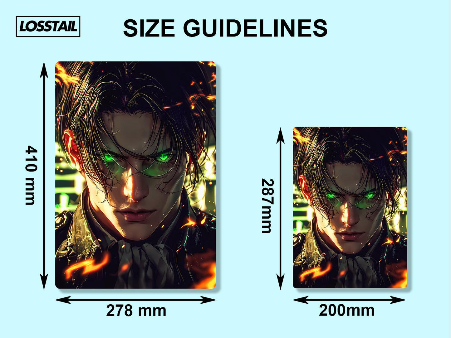 Levi Ackerman - Attack On Titan - Metal Poster - Losstail