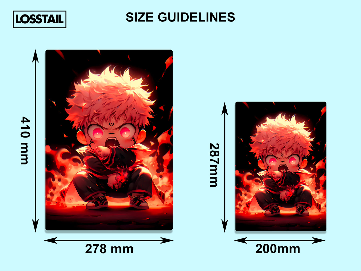 Sukuna - Jujutsu Kaisen - Metal Poster - Losstail