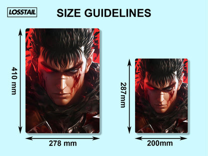 Guts  - Berserk - Metal Poster - Losstail