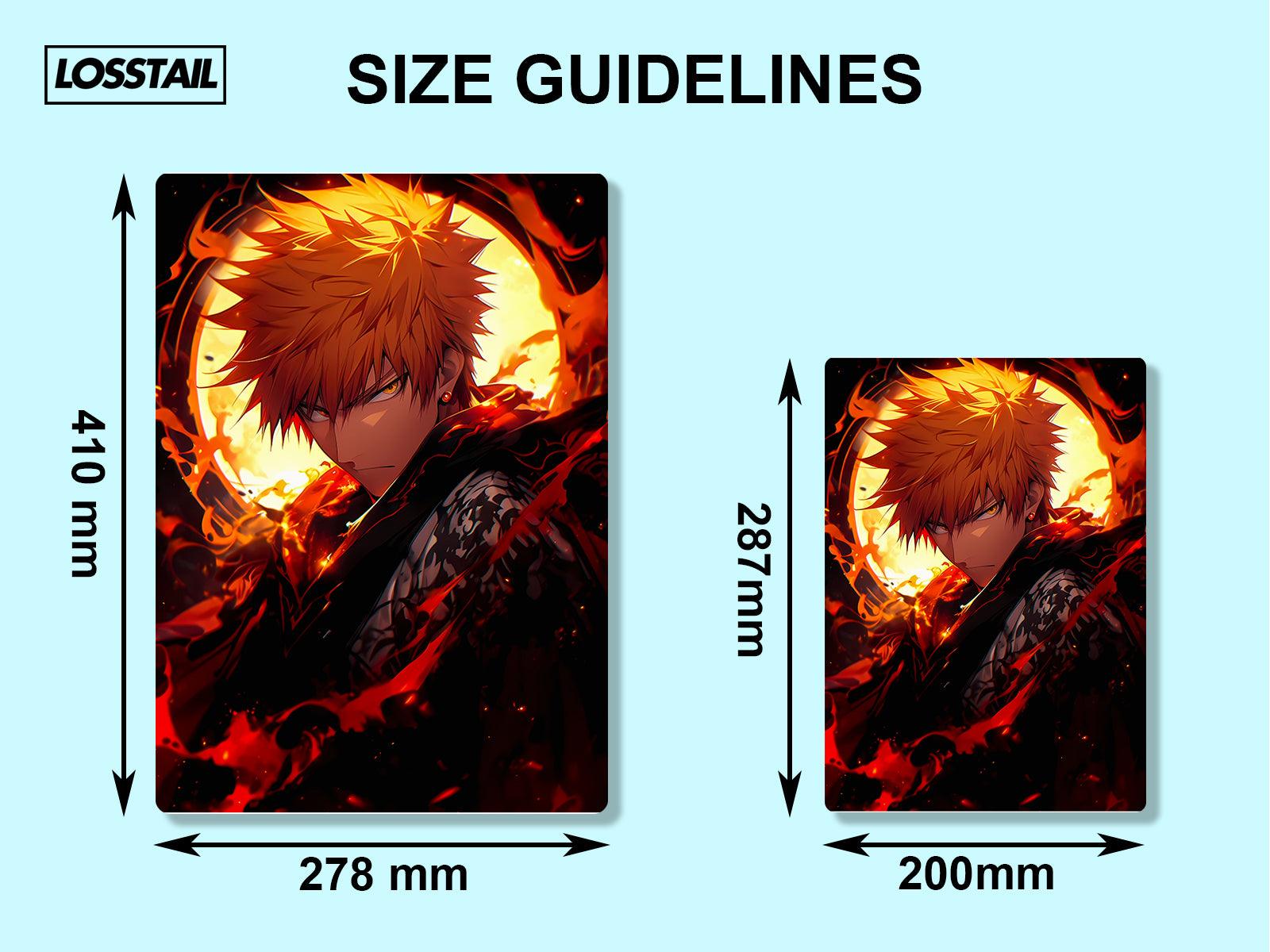 Ichigo Kurosaki - Bleach - Metal Poster - Losstail - LOSSTAIL