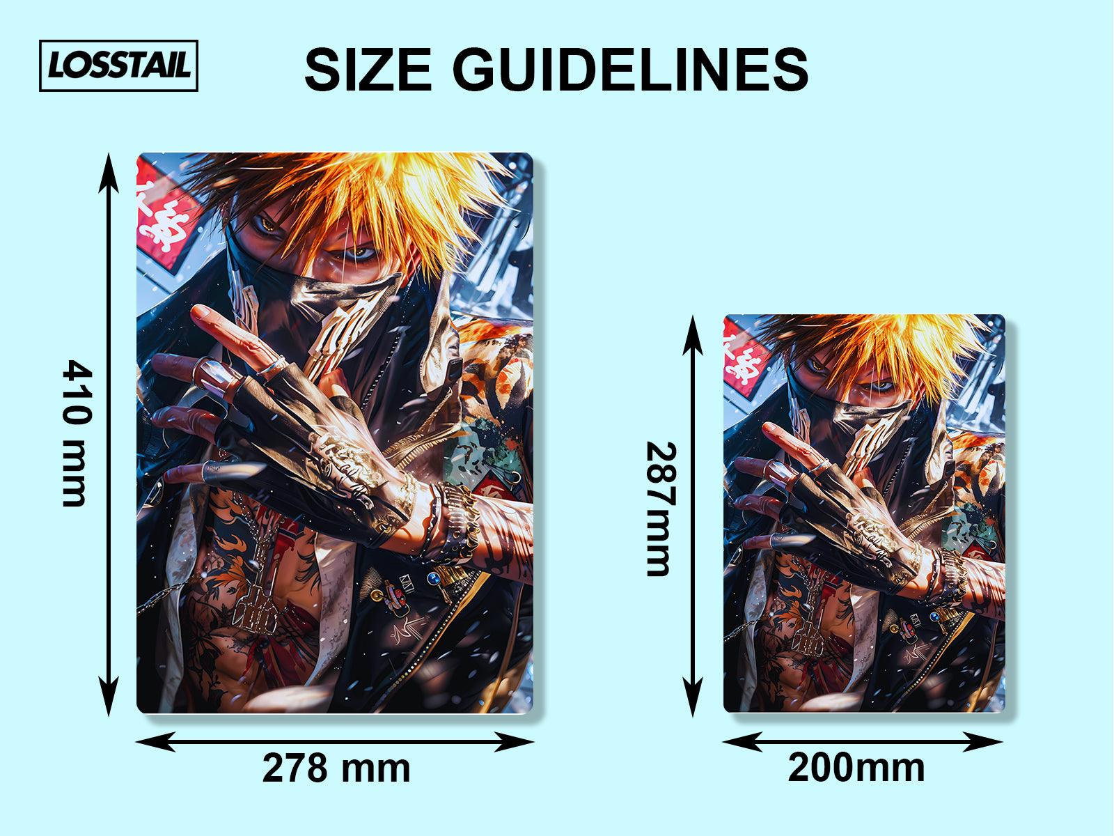 Ichigo Kurosaki - Bleach - Metal Poster - Losstail - LOSSTAIL