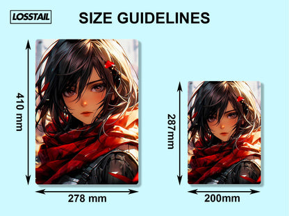 Mikasa Ackerman - Attack On Titan - Metal Poster - Losstail