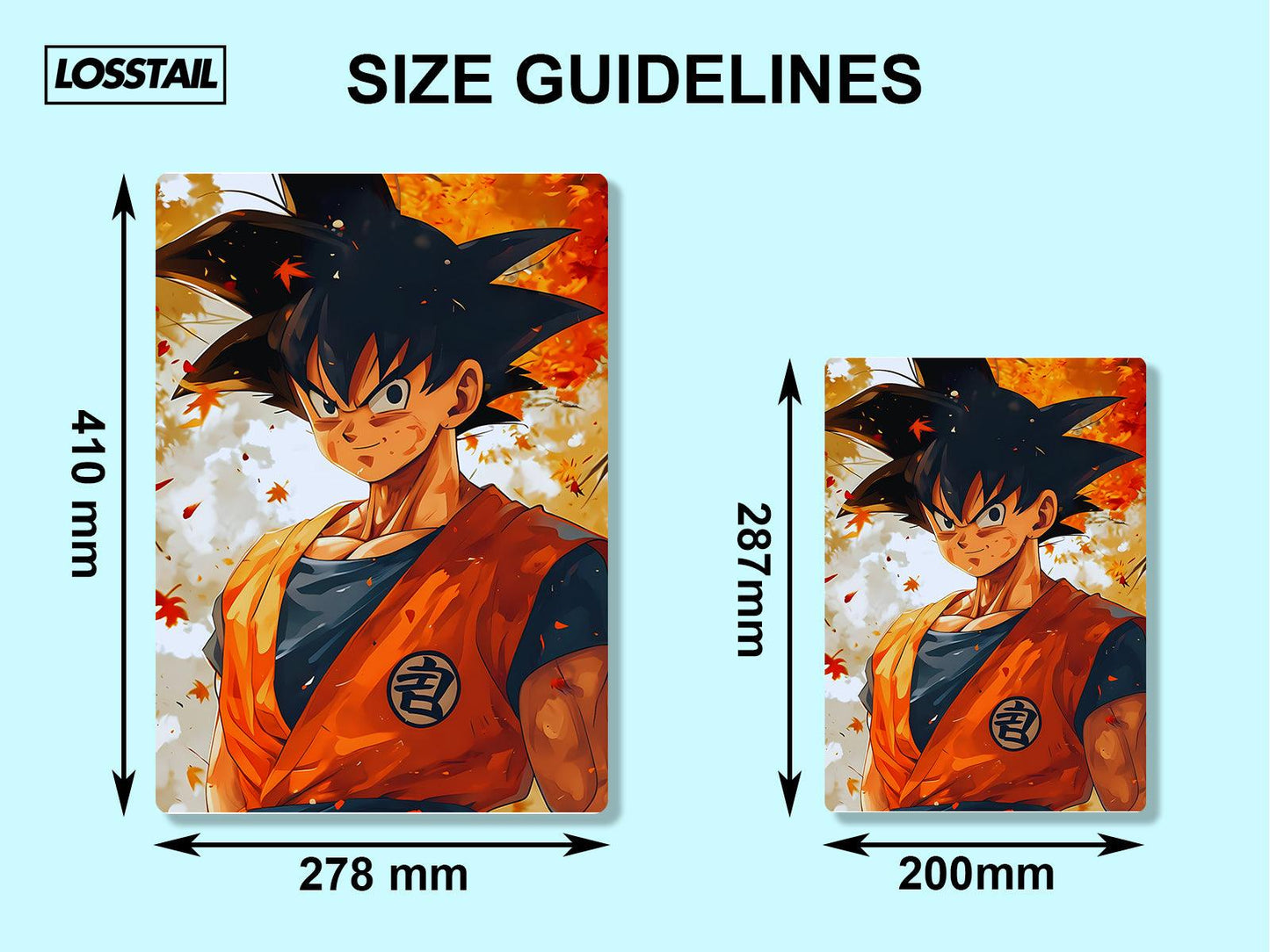 Goku - Dragon Ball - Metal Poster - Losstail - LOSSTAIL