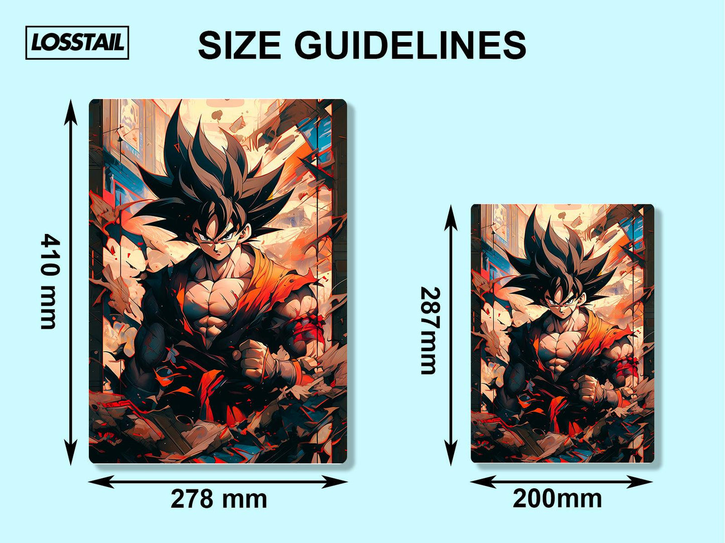 Goku - Dragon Ball - Metal Poster - Losstail - LOSSTAIL