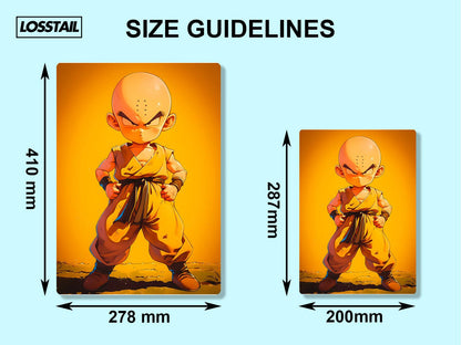 Krillin - Dragon Ball - Metal Poster - Losstail - LOSSTAIL