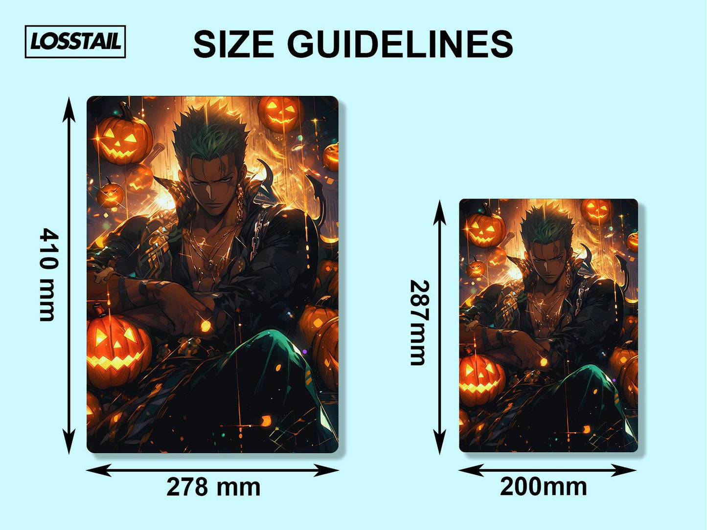 Roronoa Zoro - Onepiece - Metal Poster - Losstail.