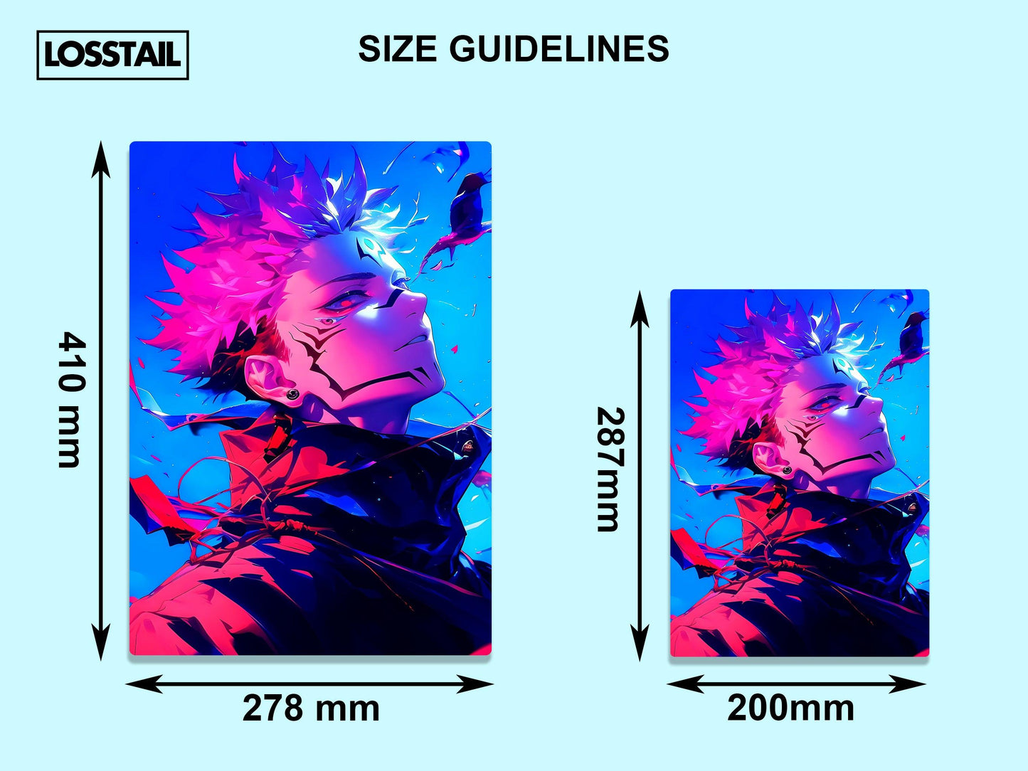 Sukuna - Jujutsu Kaisen - Metal Poster - Losstail - LOSSTAIL