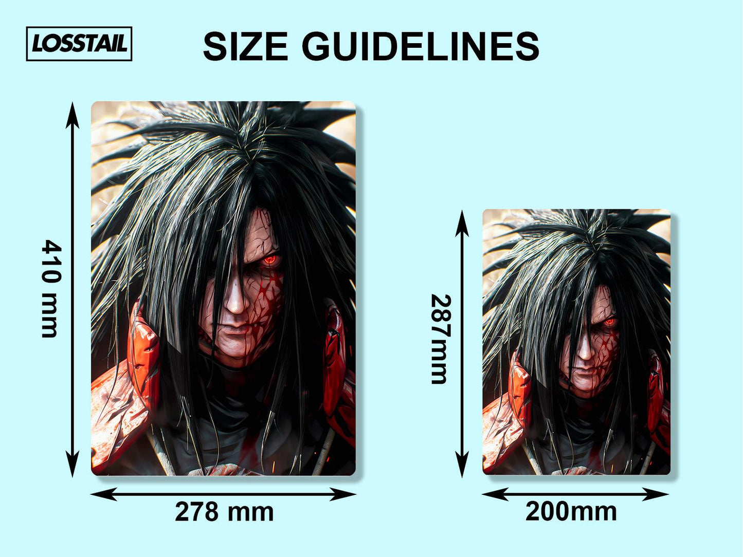 Madara Uchiha - Naruto - Metal Poster - Losstail