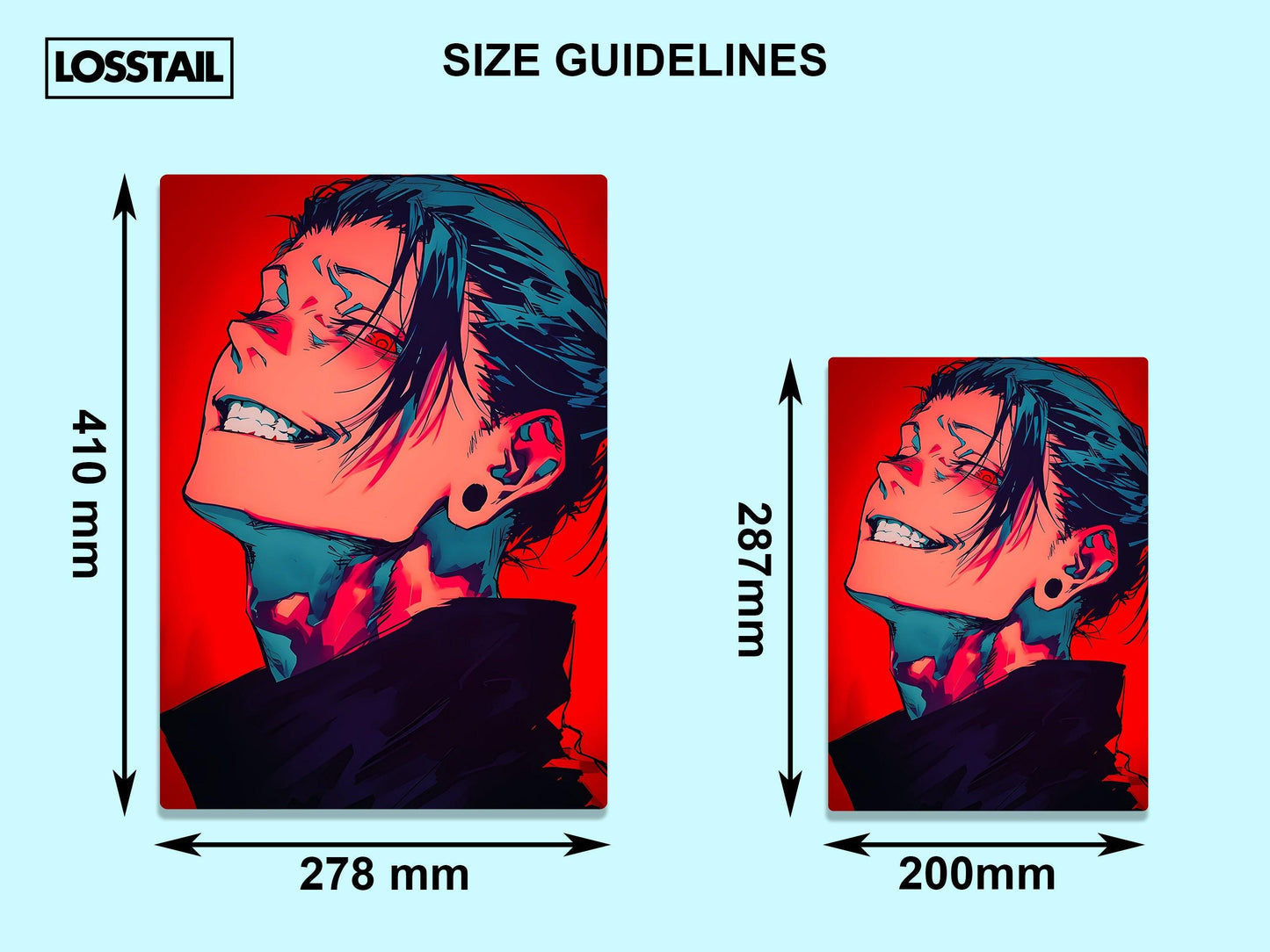 Sugura Geto - Jujutsu Kaisen - Metal Poster - Losstail - LOSSTAIL