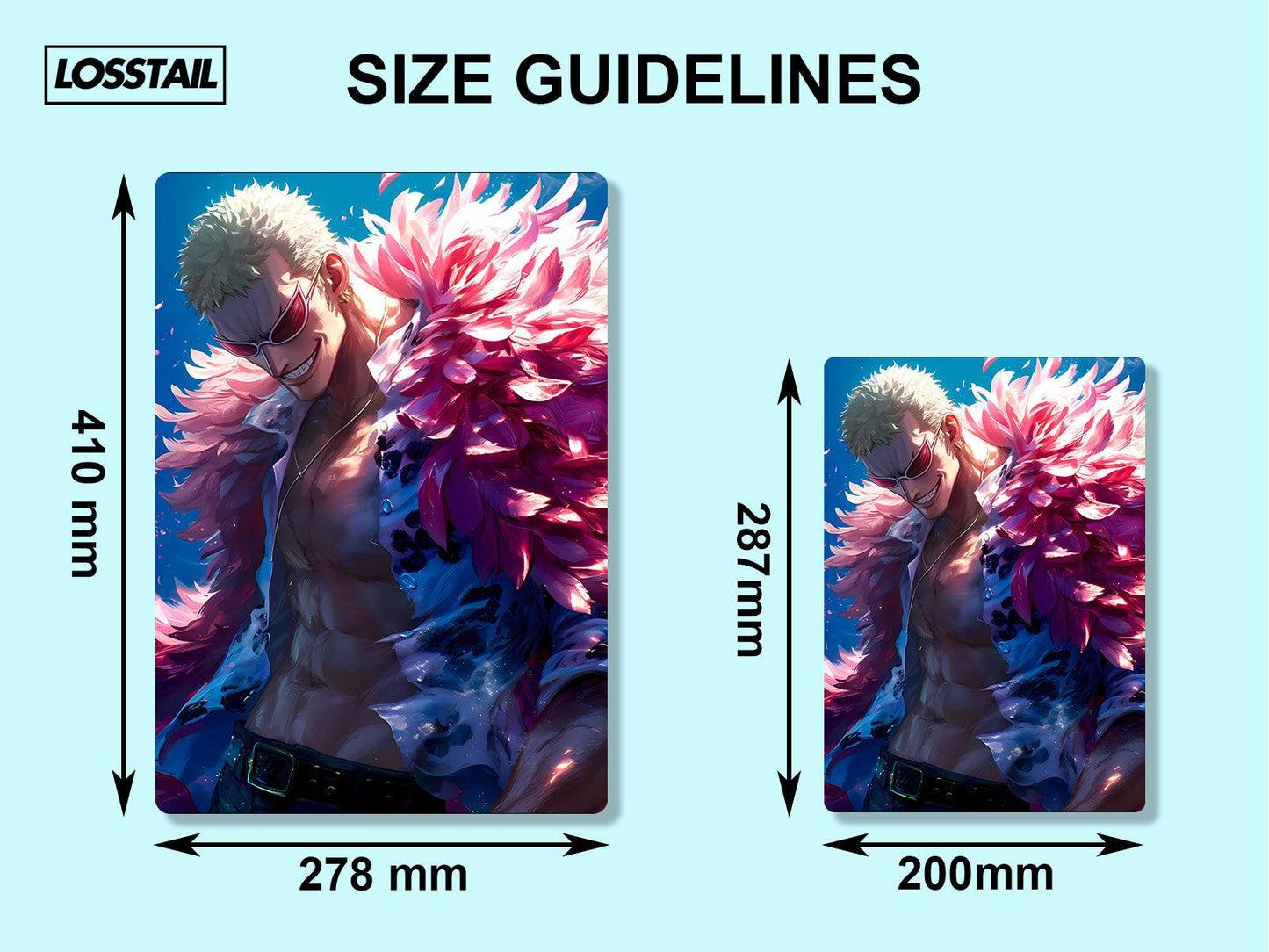 Doflamingo - Onepiece - Metal Poster - Losstail.