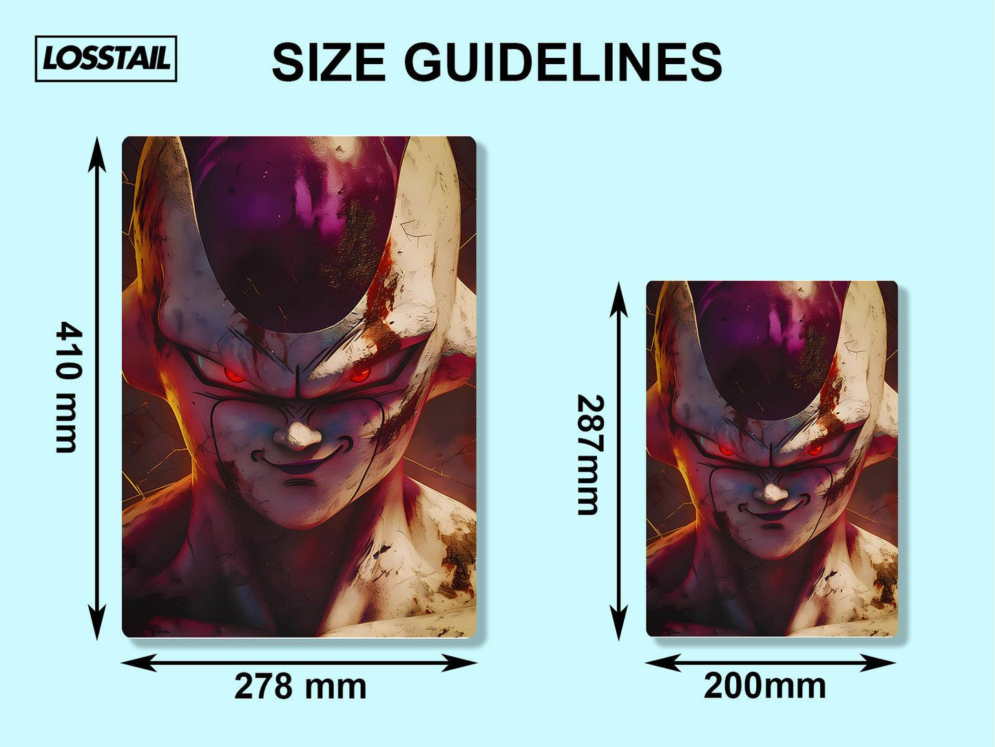 Frieza - Dragon Ball - Metal Poster - Losstail - LOSSTAIL