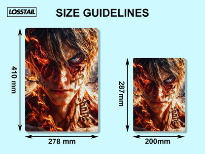 Eren Yeager - Attack On Titan - Metal Poster - Losstail