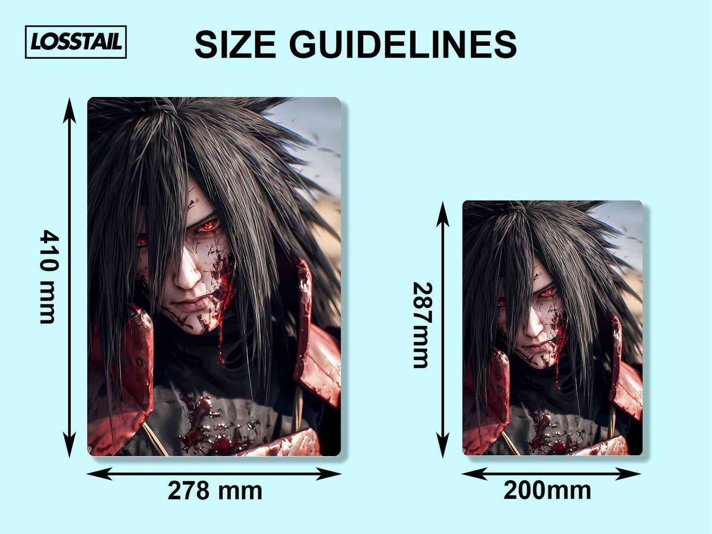 Madara Uchiha - Naruto - Metal Poster - Losstail