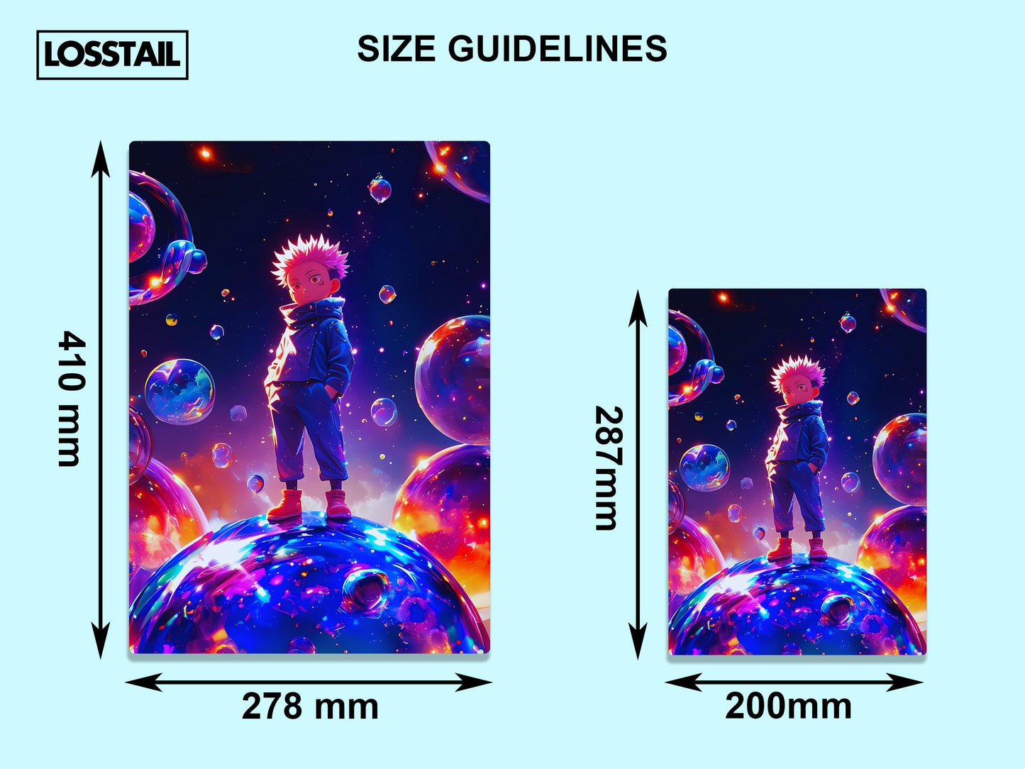 Kid- Sukuna - Jujutsu Kaisen - Metal Poster - Losstail - LOSSTAIL