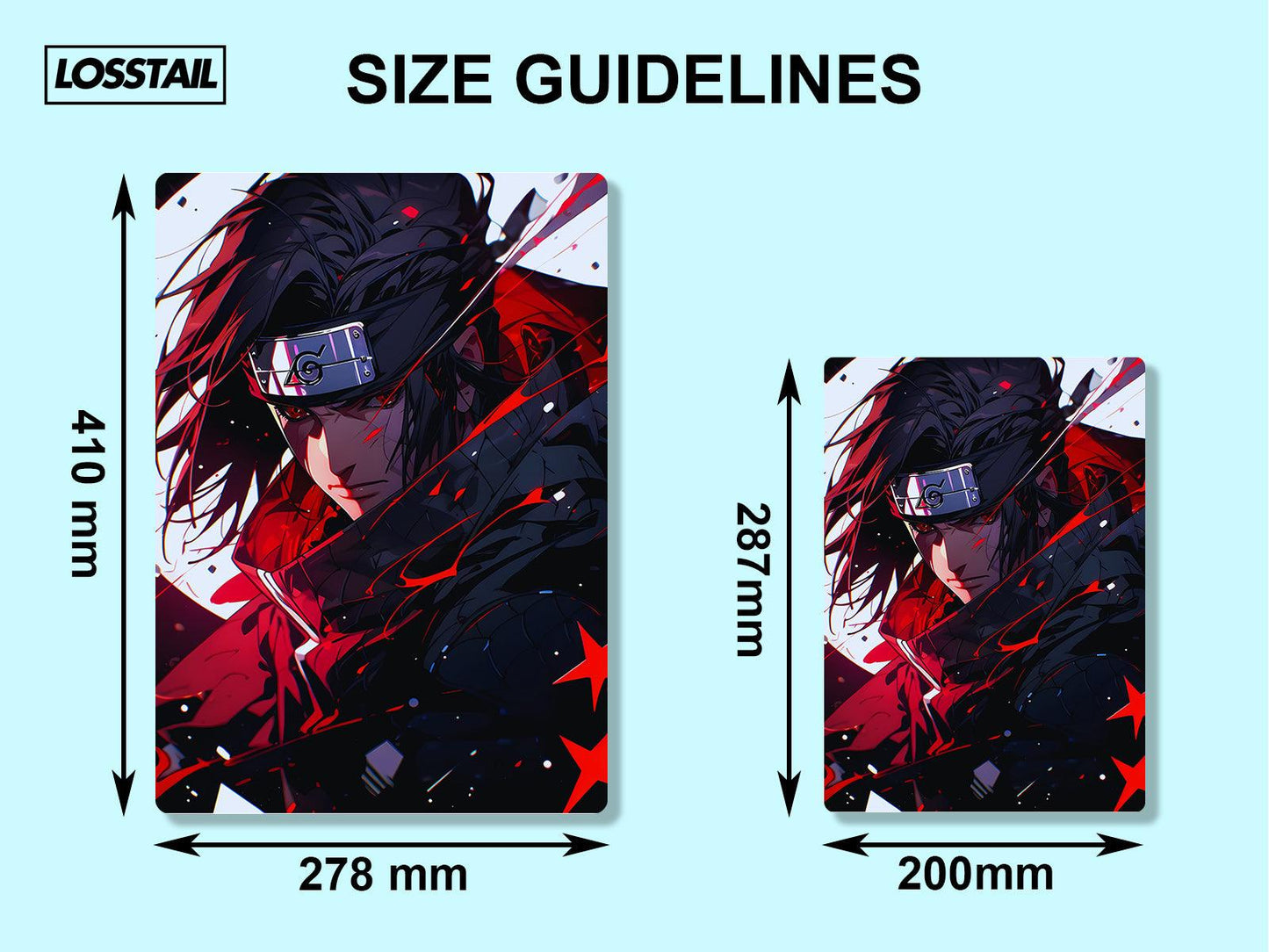 Itachi Uchiha - Naruto - Metal Poster - Losstail